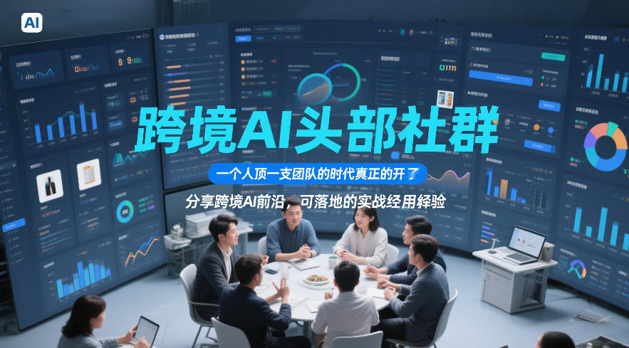 跨境AI头部社群,一个人顶一支团队的时代真正的开始了,分享跨境AI前沿,可落地的实战经验(更新5月23日)力繁信息站-闲云创业网-老谢轻创网-中创网-福缘网-冒泡网-资源之家-魔方项目库力繁信息站