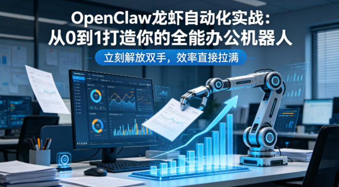 OpenClaw龙虾自动化实战:从0到1打造你的全能办公机器人,立刻解放双手,效率直接拉满力繁信息站-闲云创业网-老谢轻创网-中创网-福缘网-冒泡网-资源之家-魔方项目库力繁信息站