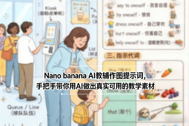 Nano banana AI教辅作图提示词，手把手带你用AI做出真实可用的教学素材力繁信息站-闲云创业网-老谢轻创网-中创网-福缘网-冒泡网-资源之家-魔方项目库力繁信息站