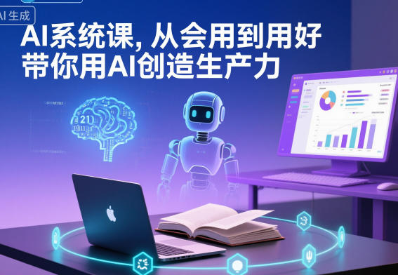 AI系统课，从会用到用好，带你用AI创造生产力力繁信息站-闲云创业网-老谢轻创网-中创网-福缘网-冒泡网-资源之家-魔方项目库力繁信息站