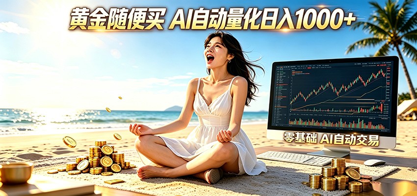 黄金随便买?AI自动外汇量化交易 在家当皇帝 日入1000+力繁信息站-闲云创业网-老谢轻创网-中创网-福缘网-冒泡网-资源之家-魔方项目库力繁信息站