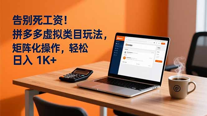 告别死工资！拼多多虚拟类目玩法，矩阵化操作，轻松日入 1K+力繁信息站-闲云创业网-老谢轻创网-中创网-福缘网-冒泡网-资源之家-魔方项目库力繁信息站