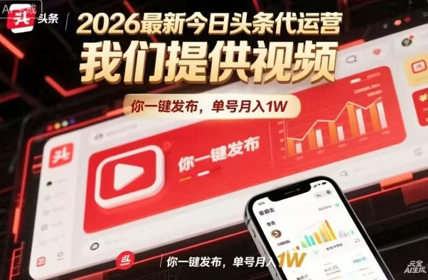 今日头条躺賺模式，你9我1，操作简单，一键发布，单机日入数百，长期合作【揭秘】力繁信息站-闲云创业网-老谢轻创网-中创网-福缘网-冒泡网-资源之家-魔方项目库力繁信息站