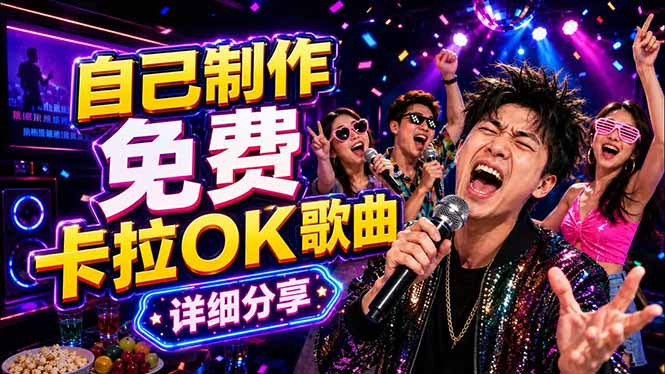 免费卡拉OK歌曲制作全攻略:音轨分离字幕制作,零基础快速做出专业K歌视频力繁信息站-闲云创业网-老谢轻创网-中创网-福缘网-冒泡网-资源之家-魔方项目库力繁信息站