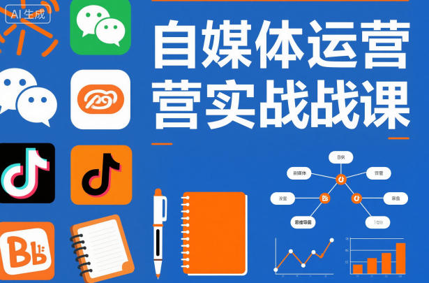 自媒体运营实战课，掌握一套系统的自媒体运营底层方法论，成为优秀的内容创作者力繁信息站-闲云创业网-老谢轻创网-中创网-福缘网-冒泡网-资源之家-魔方项目库力繁信息站