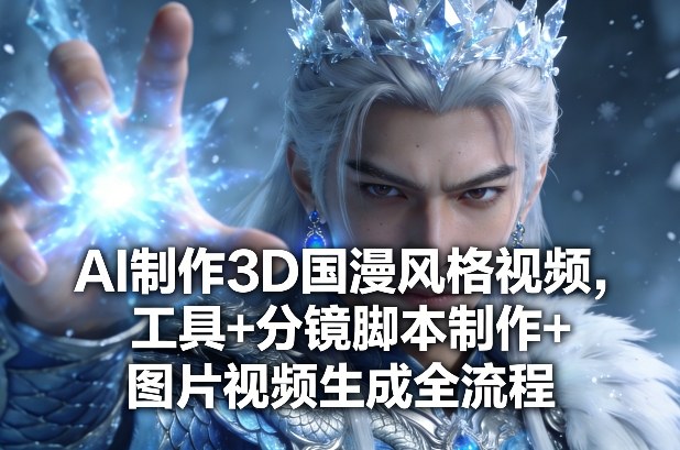 AI制作3D国漫风格视频，工具+分镜脚本制作+图片视频生成全流程力繁信息站-闲云创业网-老谢轻创网-中创网-福缘网-冒泡网-资源之家-魔方项目库力繁信息站