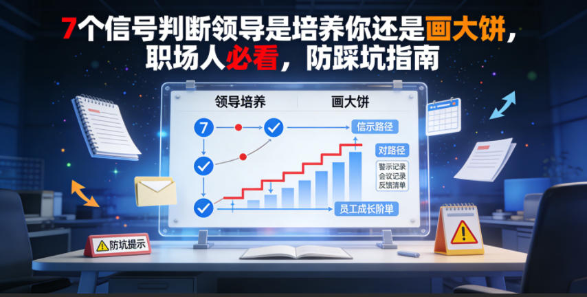 付费文章:7个信号判断领导是培养你还是画大饼,职场人必看,防踩坑指南力繁信息站-闲云创业网-老谢轻创网-中创网-福缘网-冒泡网-资源之家-魔方项目库力繁信息站