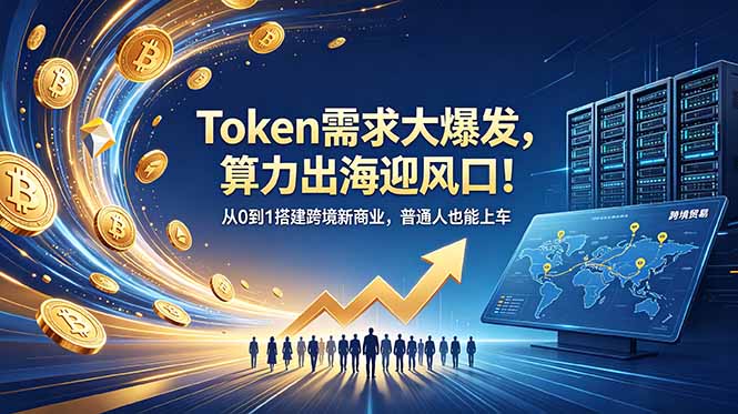Token需求大爆发,算力出海迎风口!从0到1搭建跨境新商业,普通人也能上车力繁信息站-闲云创业网-老谢轻创网-中创网-福缘网-冒泡网-资源之家-魔方项目库力繁信息站