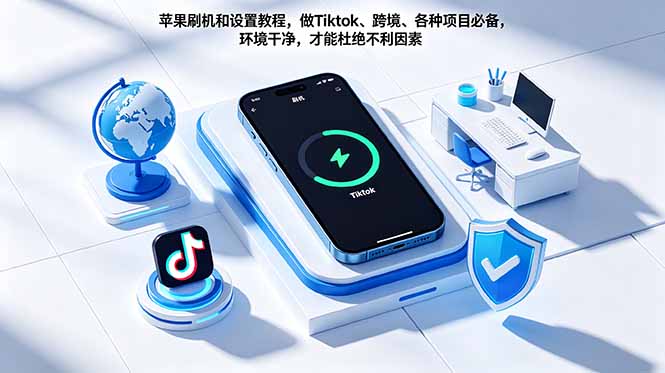 苹果刷机和设置教程,做Tiktok、跨境、各种项目必备,环境干净,才能杜绝不利因素力繁信息站-闲云创业网-老谢轻创网-中创网-福缘网-冒泡网-资源之家-魔方项目库力繁信息站
