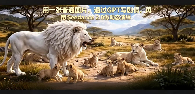 用一张普通图片，通过GPT写剧情，再用Seedance 2.0做动态演绎，居然能生成迪士尼风格搞笑动画力繁信息站-闲云创业网-老谢轻创网-中创网-福缘网-冒泡网-资源之家-魔方项目库力繁信息站