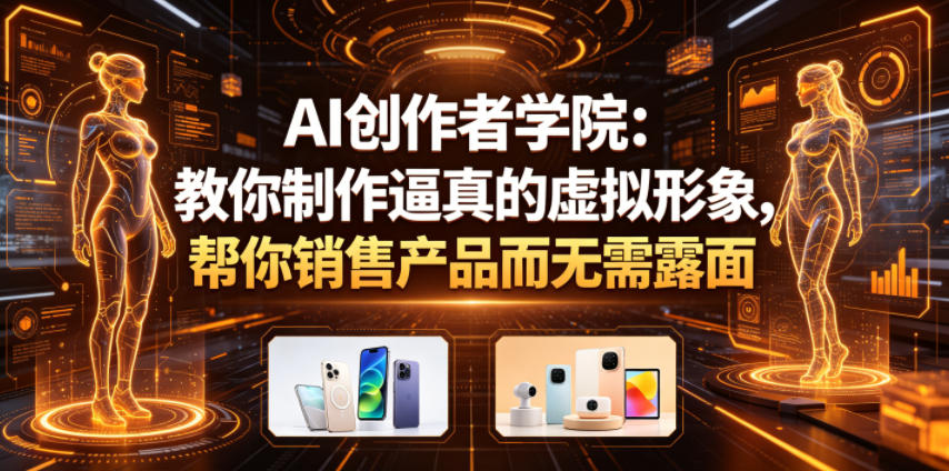 AI创作者学院:教你制作逼真的虚拟形象,帮你销售产品而无需露面【原创双语字幕】力繁信息站-闲云创业网-老谢轻创网-中创网-福缘网-冒泡网-资源之家-魔方项目库力繁信息站