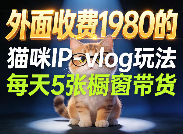 宠物赛道猫咪IP-vlog玩法,26条视频涨粉29W,每天5张橱窗带货拆解力繁信息站-闲云创业网-老谢轻创网-中创网-福缘网-冒泡网-资源之家-魔方项目库力繁信息站