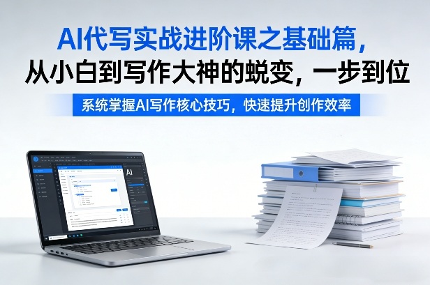 AI代写实战进阶课之基础篇，从小白到写作大神的蜕变，一步到位【揭秘】力繁信息站-闲云创业网-老谢轻创网-中创网-福缘网-冒泡网-资源之家-魔方项目库力繁信息站