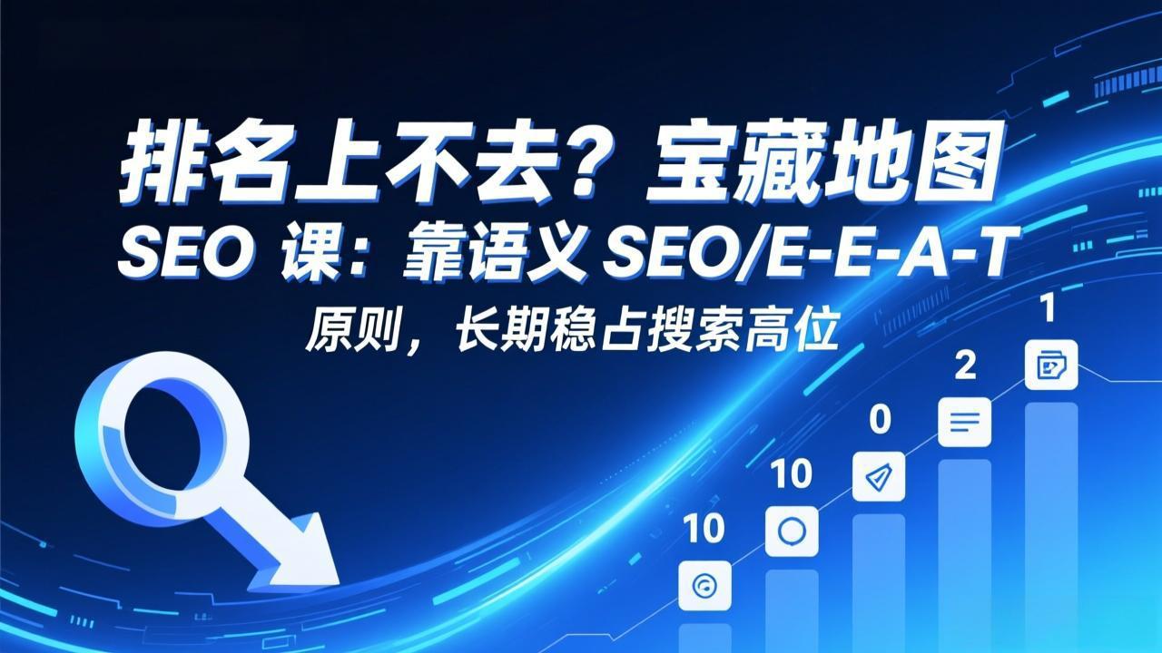 排名上不去？宝藏地图 SEO 课：靠语义 SEO+E-E-A-T 原则，长期稳占搜索高位力繁信息站-闲云创业网-老谢轻创网-中创网-福缘网-冒泡网-资源之家-魔方项目库力繁信息站