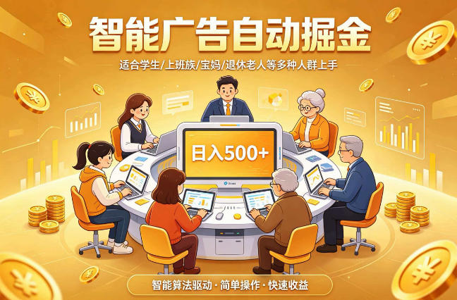 2026年最好做的项目：自动掘金项目，小白轻易上手，单日轻松收入500+【揭秘】力繁信息站-闲云创业网-老谢轻创网-中创网-福缘网-冒泡网-资源之家-魔方项目库力繁信息站