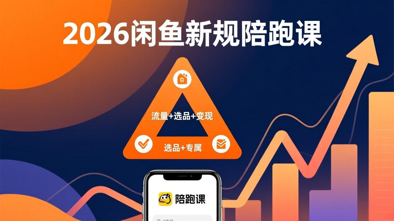 2026闲鱼高阶陪跑课全新上线，带你吃透新规玩转选品流量，从零搭建稳定变现盈利体系力繁信息站-闲云创业网-老谢轻创网-中创网-福缘网-冒泡网-资源之家-魔方项目库力繁信息站