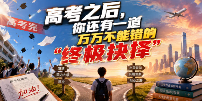 付费文章:高考之后,你还有一道万万不能错的“终极抉择”力繁信息站-闲云创业网-老谢轻创网-中创网-福缘网-冒泡网-资源之家-魔方项目库力繁信息站