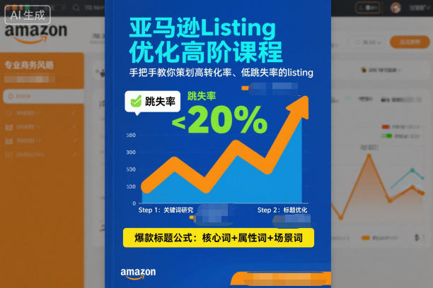亚马逊Listing优化高阶课程,手把手教你策划高转化率、低跳失率的listing力繁信息站-闲云创业网-老谢轻创网-中创网-福缘网-冒泡网-资源之家-魔方项目库力繁信息站