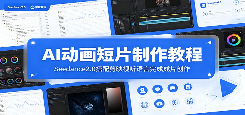 AI动画短片制作教程:Seedance2.0搭配剪映视听语言完成成片创作力繁信息站-闲云创业网-老谢轻创网-中创网-福缘网-冒泡网-资源之家-魔方项目库力繁信息站