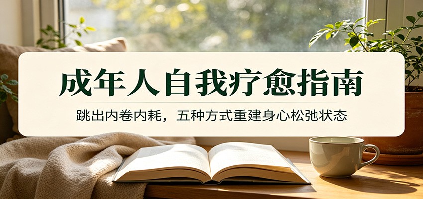成年人自我疗愈指南:跳出内卷内耗,五种方式重建身心松弛状态力繁信息站-闲云创业网-老谢轻创网-中创网-福缘网-冒泡网-资源之家-魔方项目库力繁信息站