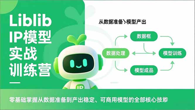Liblib IP模型实战训练营，零基础掌握从数据准备到产出稳定、可商用模型的全部核心技能力繁信息站-闲云创业网-老谢轻创网-中创网-福缘网-冒泡网-资源之家-魔方项目库力繁信息站