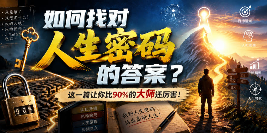 付费文章：如何找对人生密码的答案？这一篇让你比90%的大师还厉害！力繁信息站-闲云创业网-老谢轻创网-中创网-福缘网-冒泡网-资源之家-魔方项目库力繁信息站