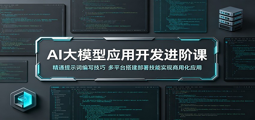 AI大模型应用开发进阶课:精通提示词编写技巧,多平台搭建部署技能实现商用化应用力繁信息站-闲云创业网-老谢轻创网-中创网-福缘网-冒泡网-资源之家-魔方项目库力繁信息站