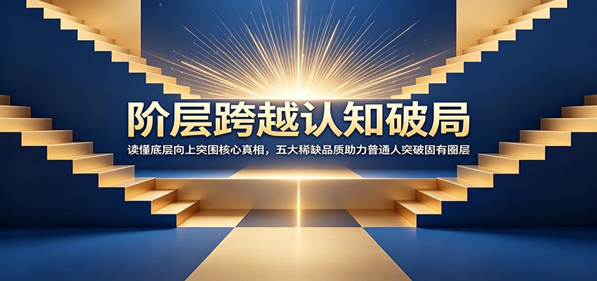 阶层跨越认知破局：读懂底层向上突围核心真相，五大稀缺品质助力普通人突破固有圈层力繁信息站-闲云创业网-老谢轻创网-中创网-福缘网-冒泡网-资源之家-魔方项目库力繁信息站
