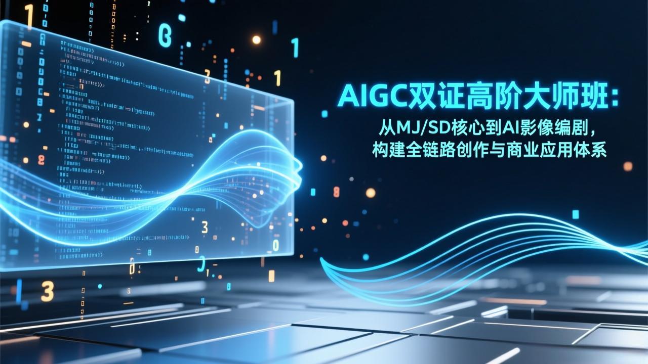 AIGC双证高阶大师班：从MJ/SD核心到AI影像编剧，构建全链路创作与商业应用体系力繁信息站-闲云创业网-老谢轻创网-中创网-福缘网-冒泡网-资源之家-魔方项目库力繁信息站