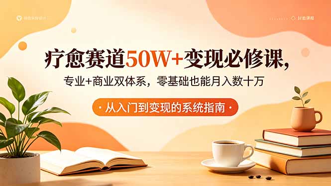 疗愈赛道50W+变现必修课,专业+商业双体系,零基础也能月入数十万力繁信息站-闲云创业网-老谢轻创网-中创网-福缘网-冒泡网-资源之家-魔方项目库力繁信息站