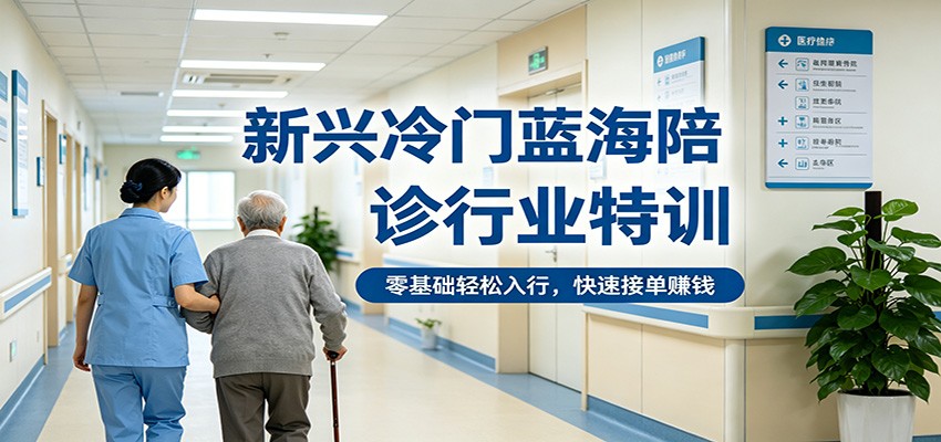 新兴冷门蓝海陪诊行业特训，零基础轻松入行，快速接单赚钱力繁信息站-闲云创业网-老谢轻创网-中创网-福缘网-冒泡网-资源之家-魔方项目库力繁信息站