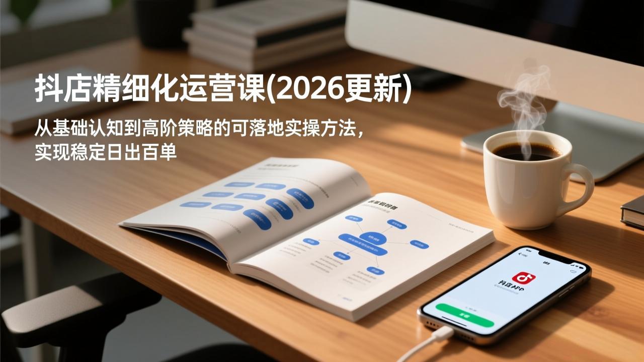 抖店精细化运营课(2026更新力繁信息站-闲云创业网-老谢轻创网-中创网-福缘网-冒泡网-资源之家-魔方项目库力繁信息站
