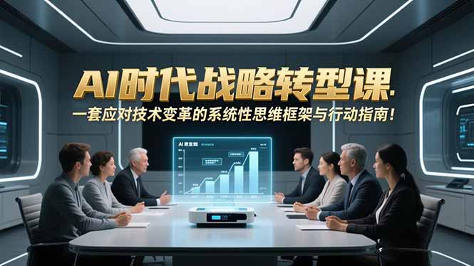 AI时代战略转型课：一套应对技术变革的系统性思维框架与行动指南！力繁信息站-闲云创业网-老谢轻创网-中创网-福缘网-冒泡网-资源之家-魔方项目库力繁信息站