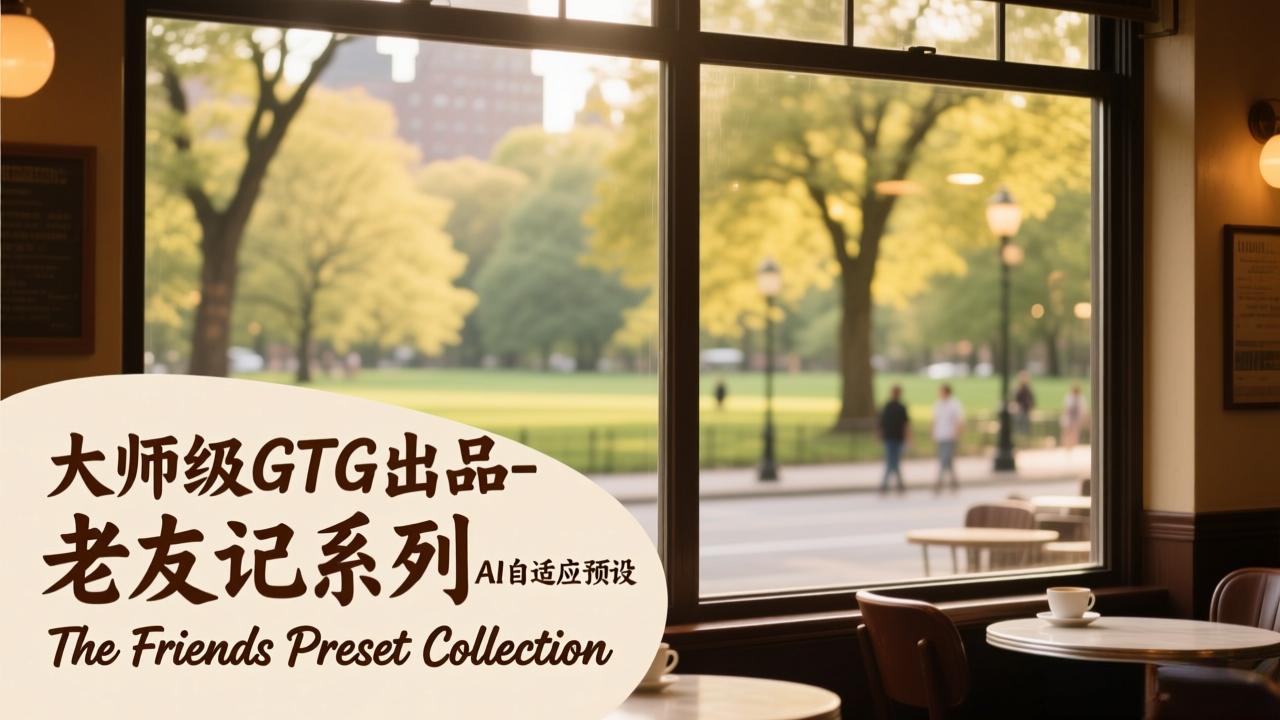 大师级GTG出品-老友记系列AI自适应预设The Friends Preset Collection力繁信息站-闲云创业网-老谢轻创网-中创网-福缘网-冒泡网-资源之家-魔方项目库力繁信息站
